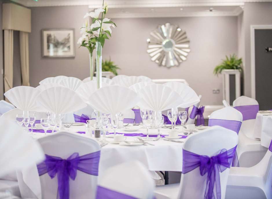 Devon Hotel Wedding Reception Tables and Chairs