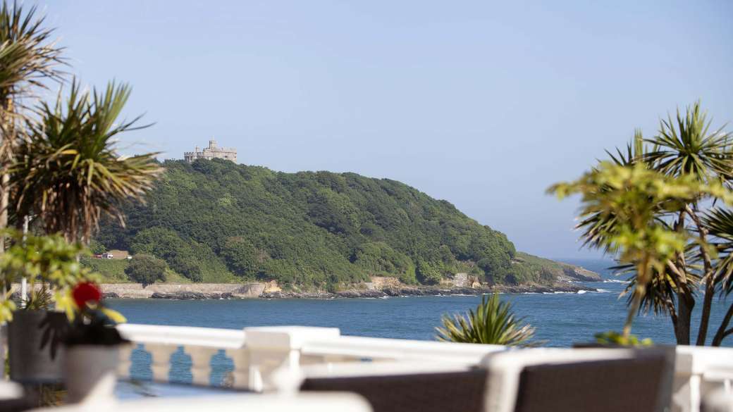 Royal Duchy Hotel View of Pendennis from the Terrace