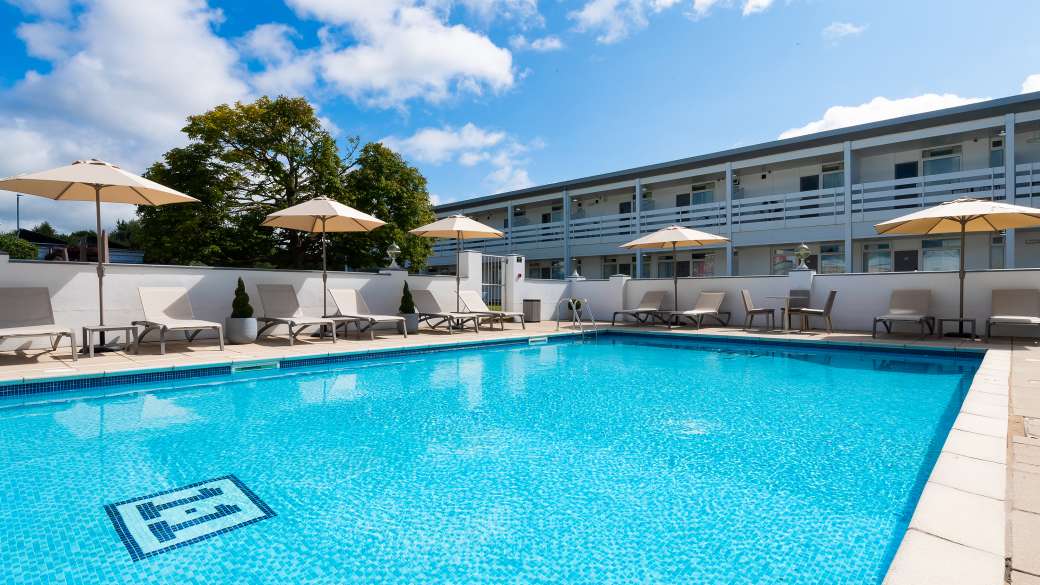 Barnstaple Hotel Outdoor Pool and Loungers