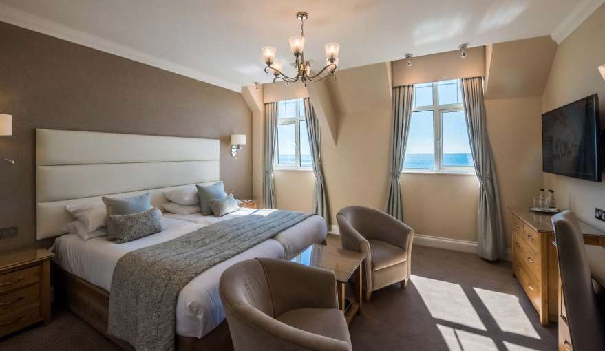 Belmont Hotel Sea Facing Room Accommodation Bed and Seating