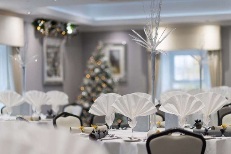 Devon Hotel Victoria Suite Decorated for Christmas