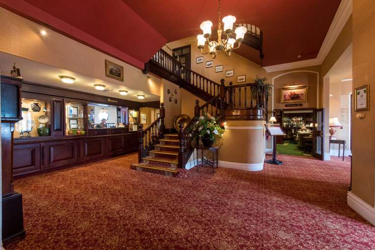 Imperial Hotel Entrance Foyer and Staircase