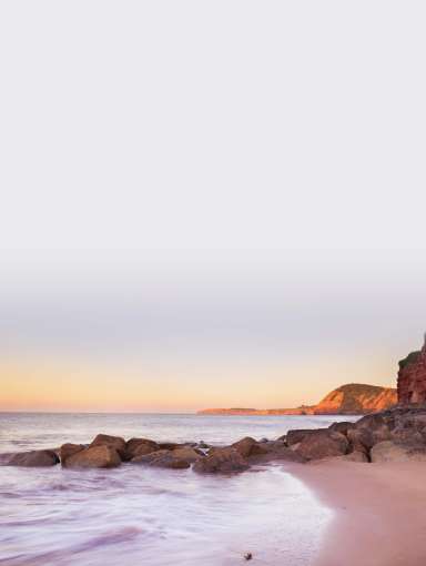 Sunrise Over the Cliffs at Sidmouth South Devon