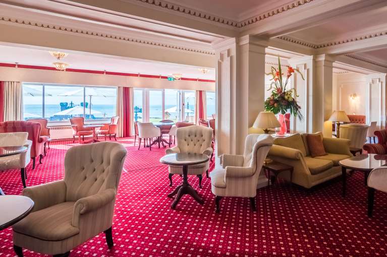 Victoria suite at the Belmont hotel with view of sea