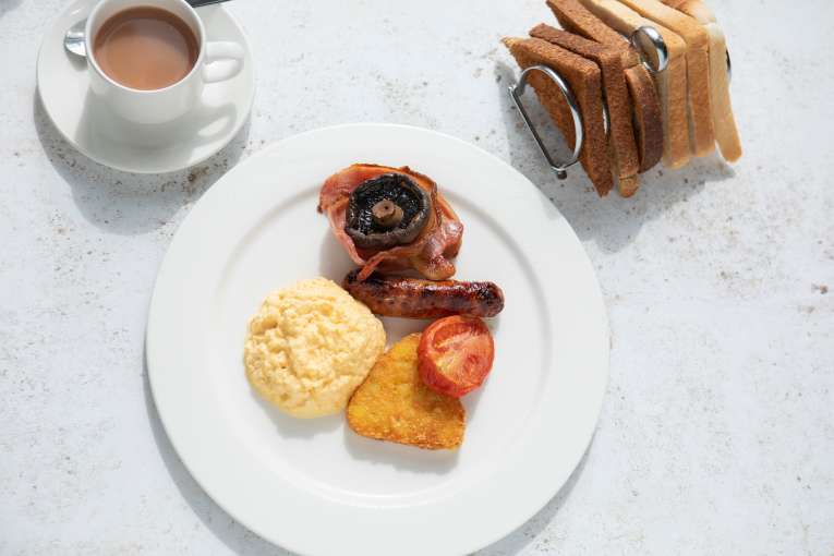 Royal duchy dining room breakfast full english tea and toast
