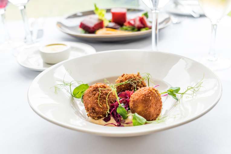 barnstaple hotel brasserie salmon and chive fish cakes