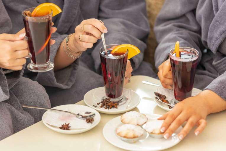 Mulled wine in Source Spa