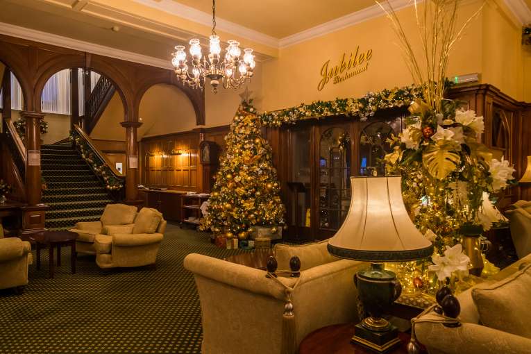 Victoria hotel Lounge at Christmas