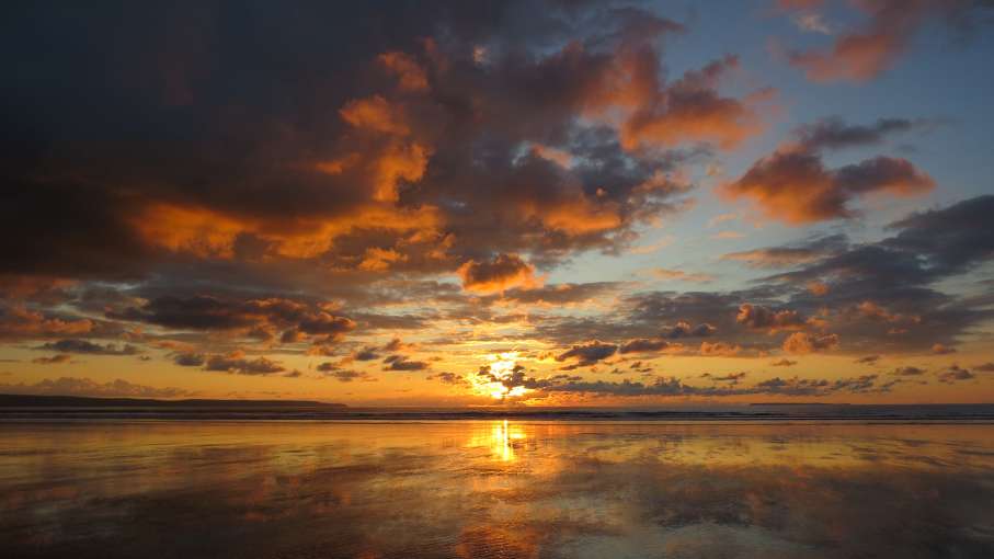 Sunset at Westward Ho!