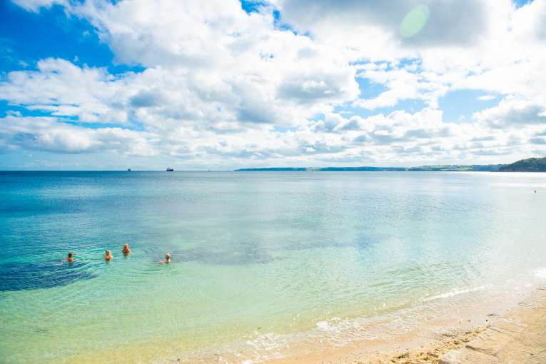 4-swimmers-in-castle-bay-falmouth