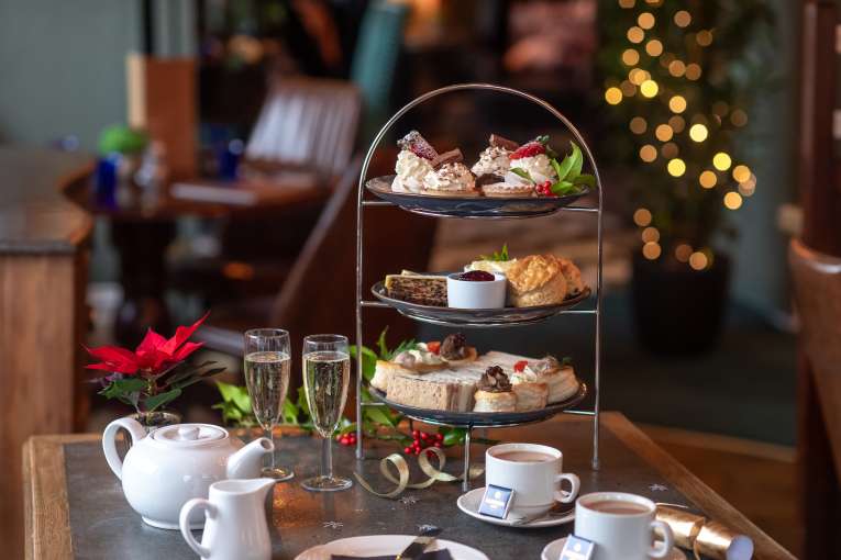 Festive afternoon Tea with prosecco