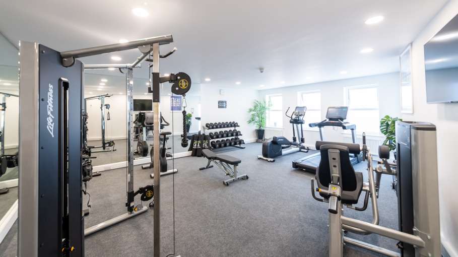 Gym at The Royal Duchy hotel 