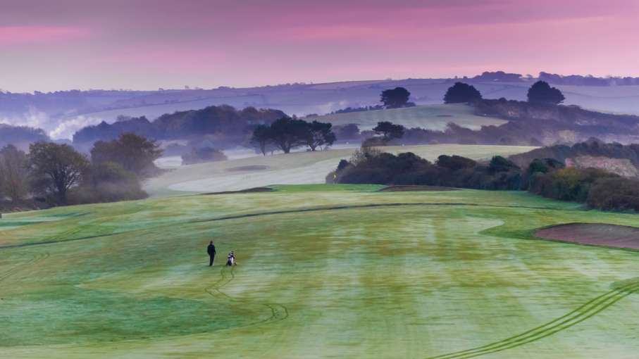 Carlyon Bay Golf Course in Winter