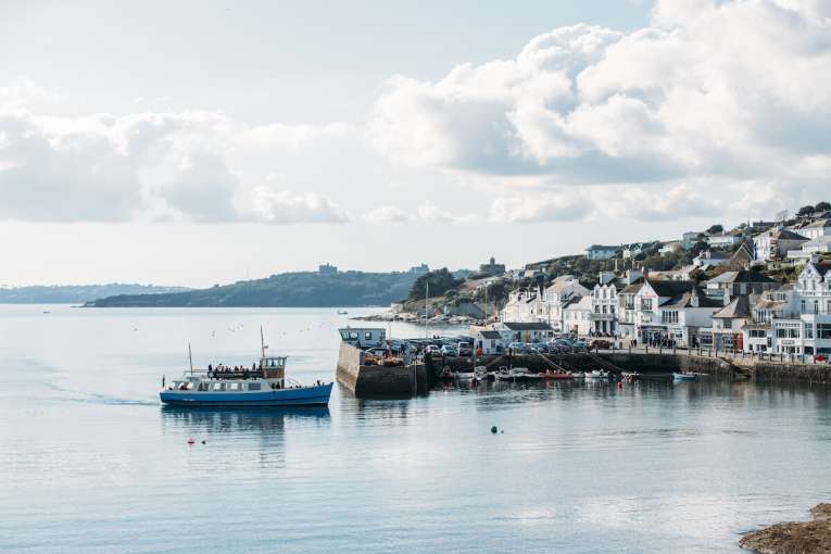 St Mawes Ferry approaching St Mawes Harbour