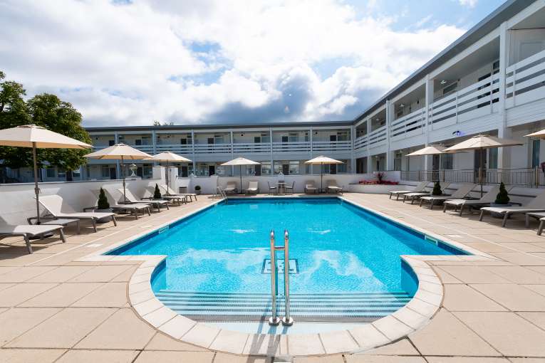 Outdoor pool at The Barnstaple Hotel 