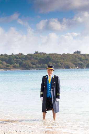 James on the beach