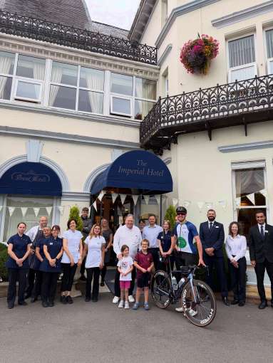 Aidan and The Imperial Hotel team