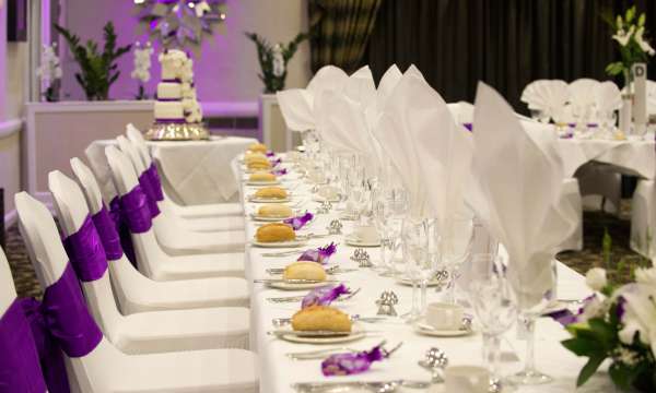 Barnstaple Hotel Wedding Table Place Setting