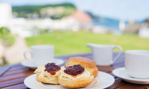 Belmont Hotel Dining Cream Tea Outdoors