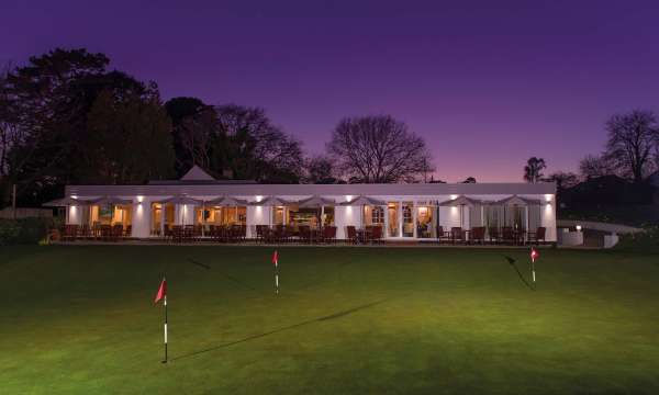 Carlyon Bay Hotel Golf Clubhouse and Putting Green at Night