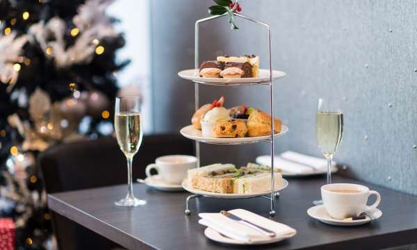 Park Hotel Restaurant Dining Festive Christmas Afternoon Tea with Prosecco