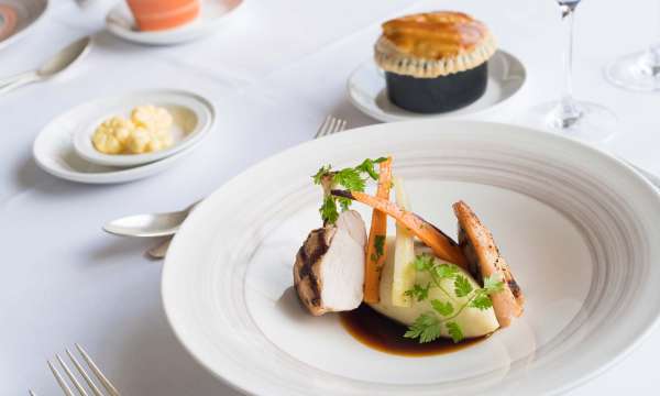 Saunton Sands Hotel Restaurant Dining Pork Dish