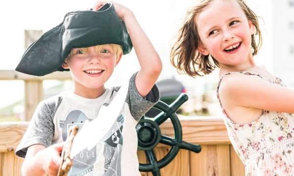 Saunton Sands Hotel Children Playing in the Outdoor Play Area