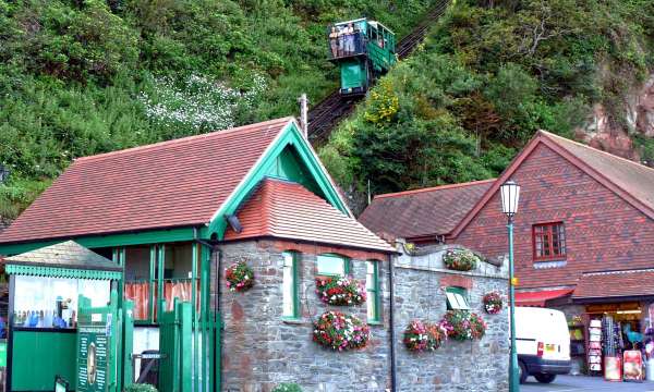 Funicular Cliff Railway Between Lynton and Lynmouth