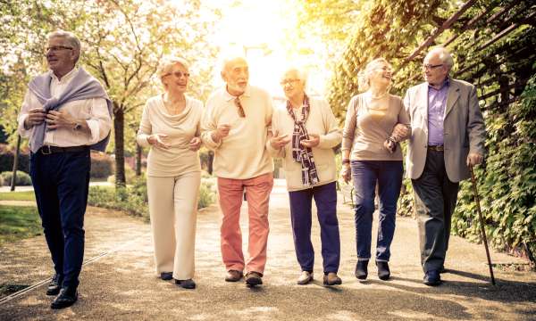 Mature Group on a walk