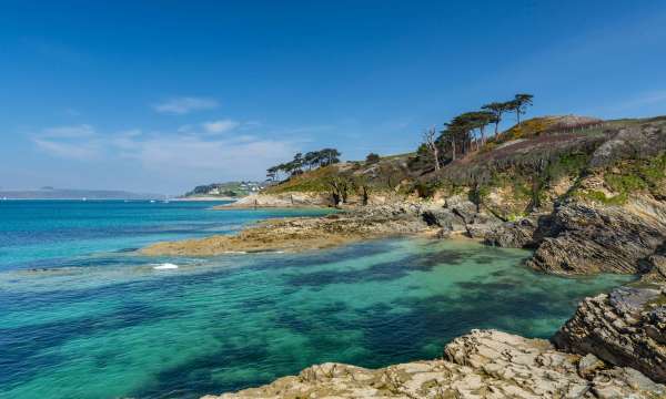 Coastline at St Mawes Cornwall