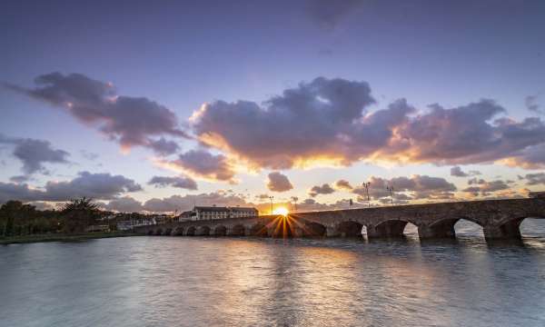 Sunset Over River Taw in Barnstaple North Devon