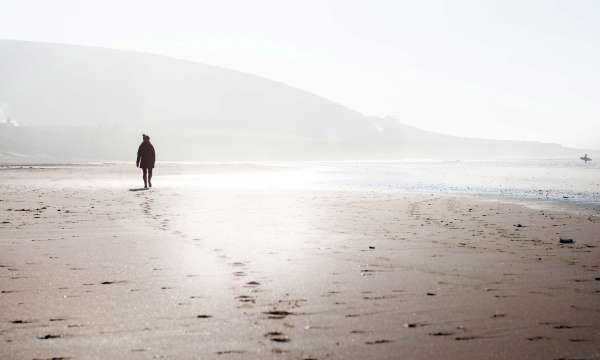 Winter on Croyde Beach North Devon