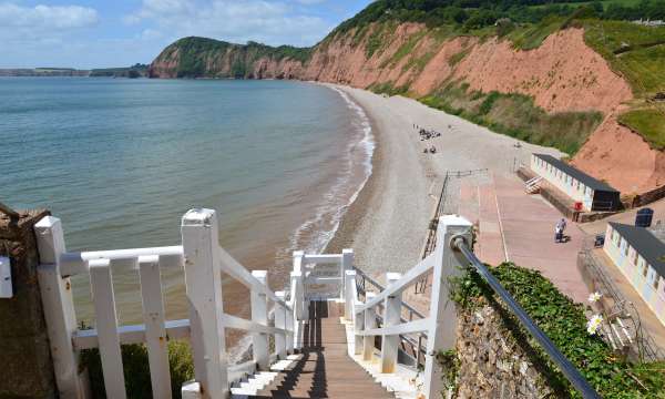 Jacobs Ladder Beach near Sidmouth South Devon