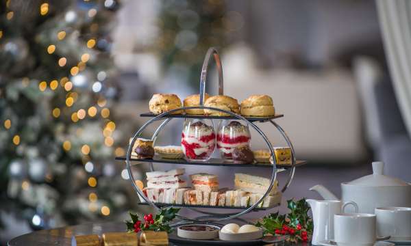 Carlyon bay terrace lounge festive afternoon tea