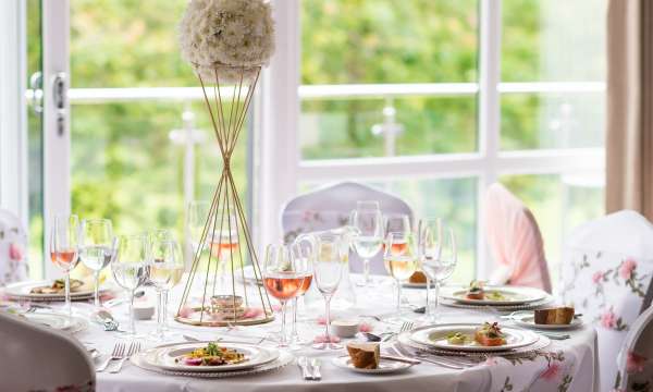 park hotel wedding reception table 