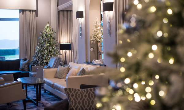 Christmas trees at Carlyon Bay Hotel