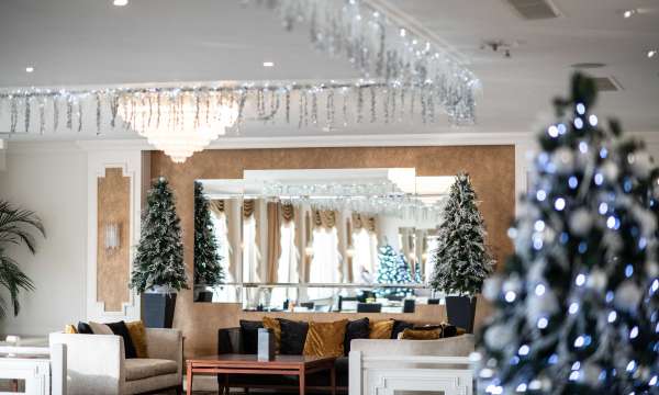 Christmas decorations in the Terrace Lounge