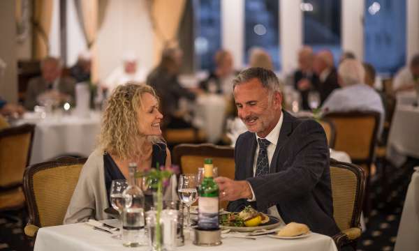 Couple Dining at Jubilee Restaurant