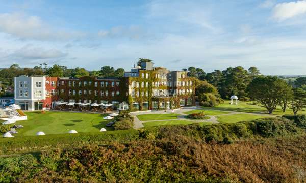 front view of carlyon bay hotel