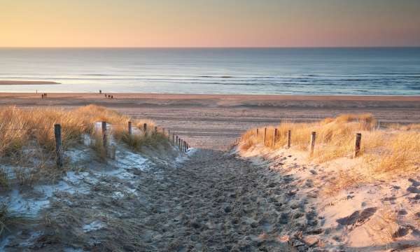 winter beach north devon