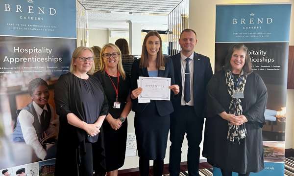 Apprentice at the Barnstaple Hotel presented Award