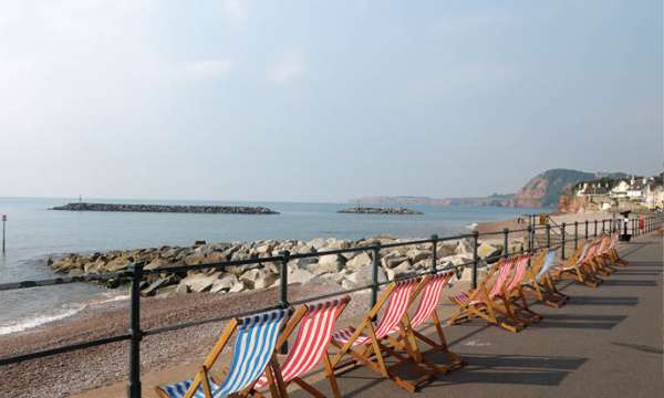 Deck Chairs on Sidmouth beach