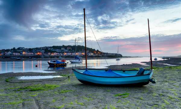 Boat with Appledore in distance