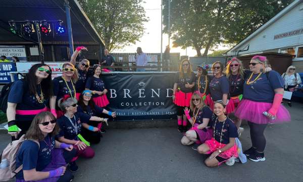 Brend Collection Head Office staff at the starting point of the Nightwalk