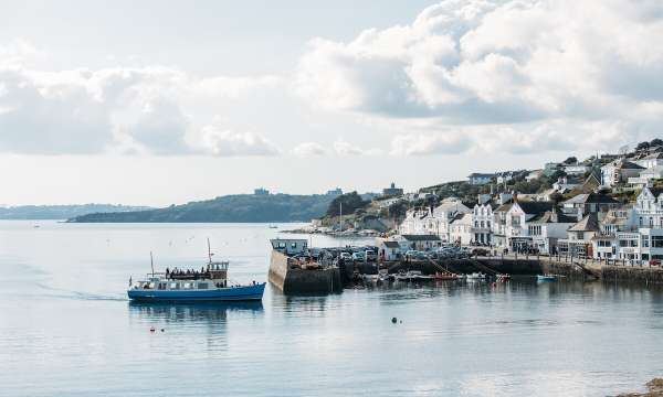 St Mawes Ferry approaching St Mawes Harbour