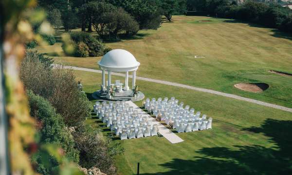 Outside Wedding at The Carlyon bay Hotel