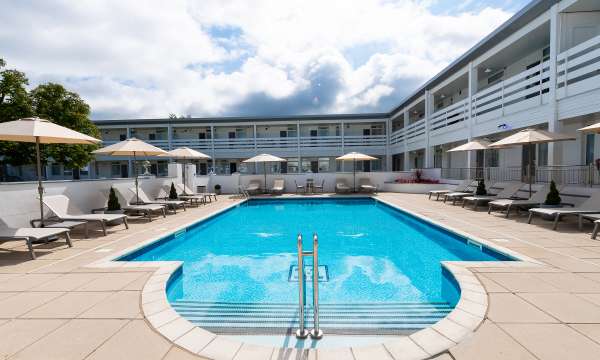 Outdoor pool at The Barnstaple Hotel