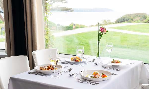 Starters in the Bay View Restaurant 