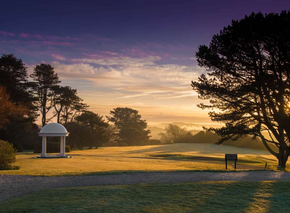 Carlyon Bay Hotel Sunrise over the Hotel Grounds