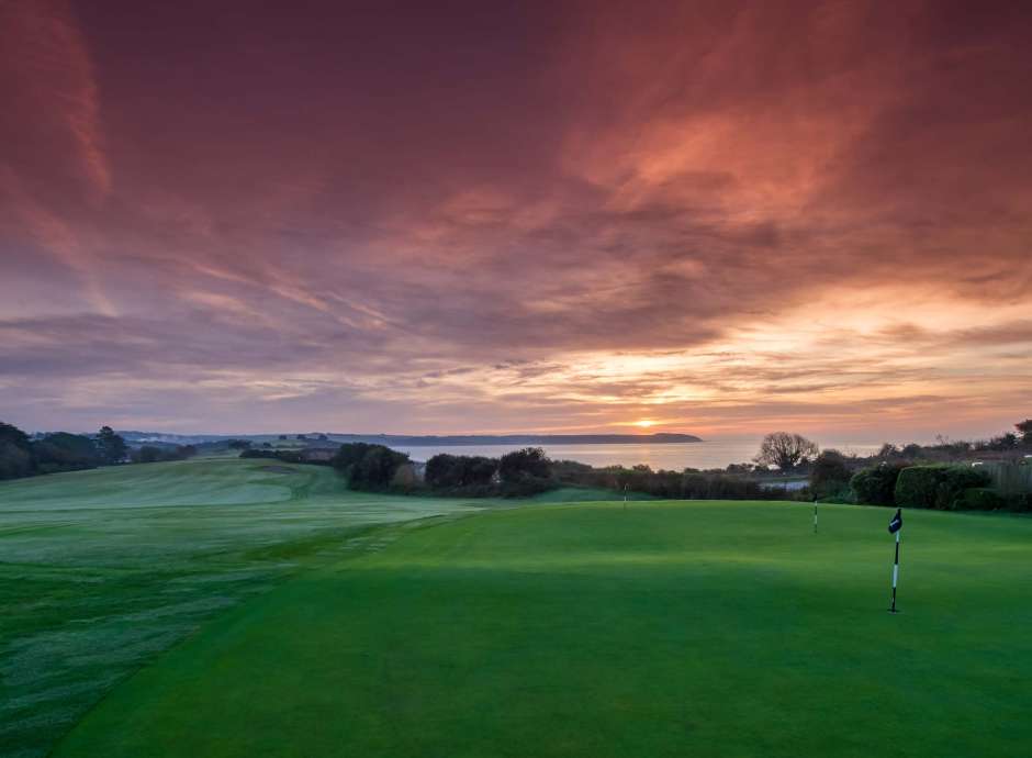 Carlyon Bay Hotel Golf Course at Sunrise